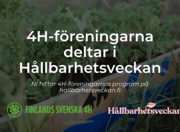 4H-föreningarna deltar i Hållbarhetsveckan featured image